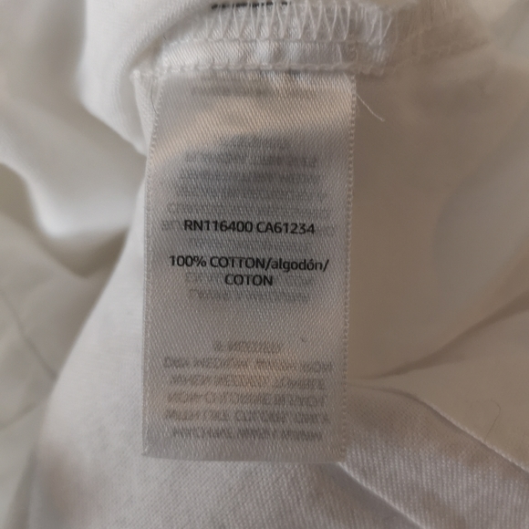 NWOT Girl's Amazon Essentials White Short-Sleeve Button Shirt, Size 6-7 - Picture 4 of 4